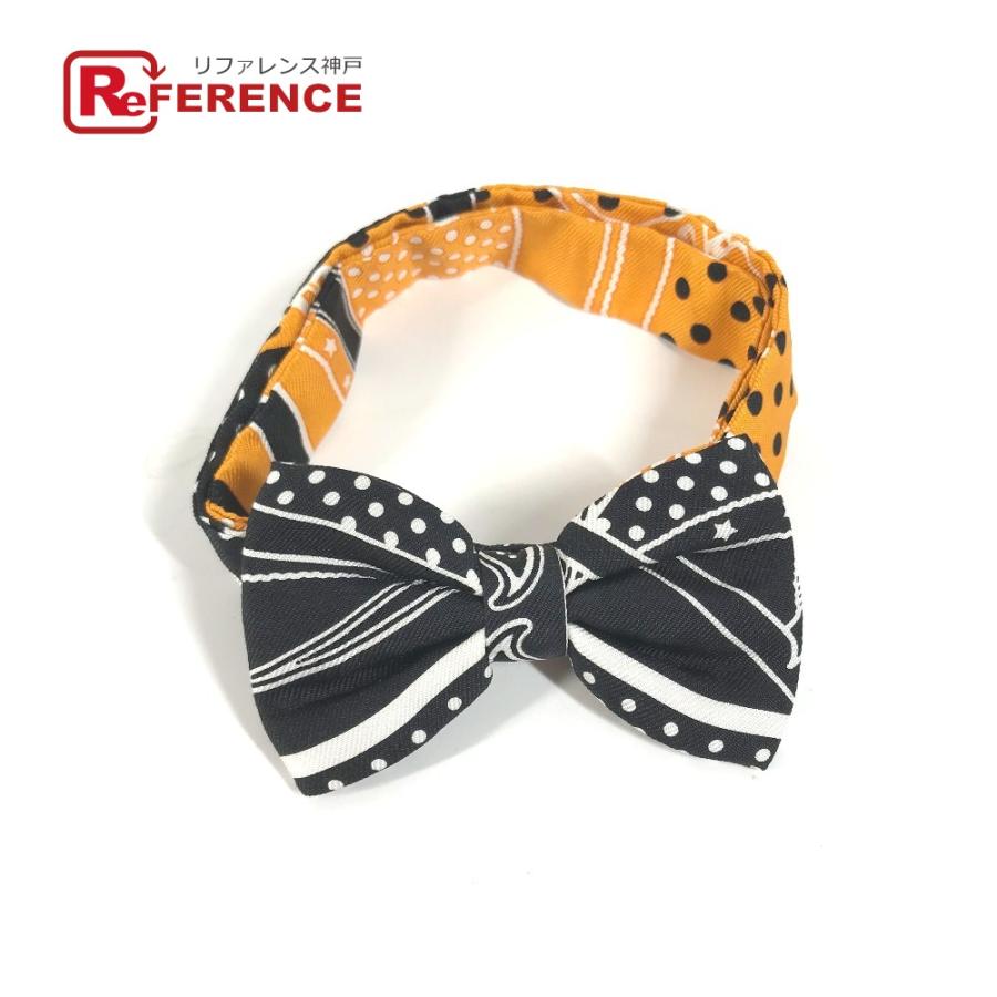 未使用 HERMES エルメス ヌーパピヨン アクセサリー ネクタイ リボン りぼん 蝶ネクタイ オレンジ メンズ【中古】 | HERMES