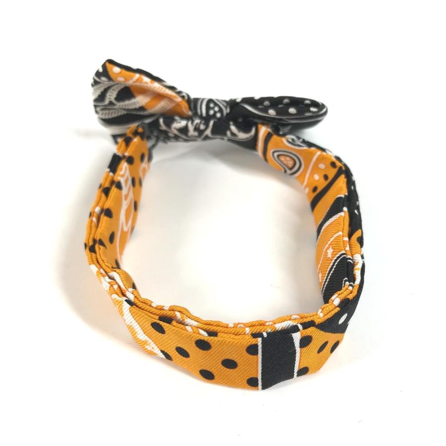未使用 HERMES エルメス ヌーパピヨン アクセサリー ネクタイ リボン りぼん 蝶ネクタイ オレンジ メンズ【中古】 | HERMES | 01