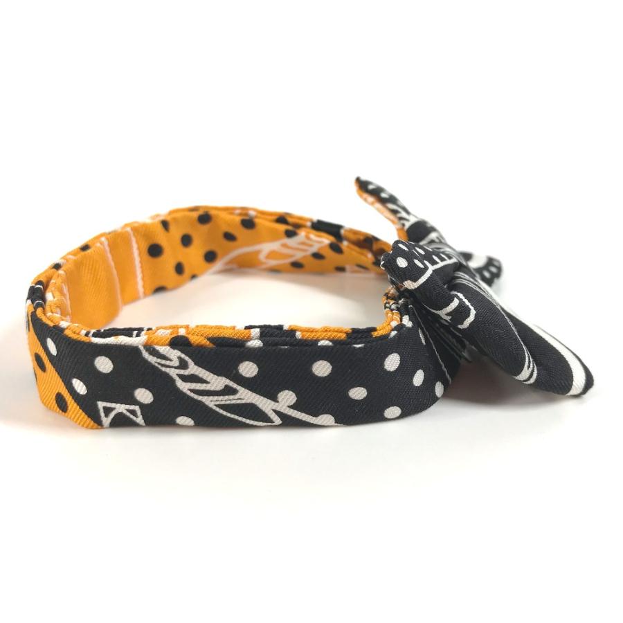 未使用 HERMES エルメス ヌーパピヨン アクセサリー ネクタイ リボン りぼん 蝶ネクタイ オレンジ メンズ【中古】 | HERMES | 03