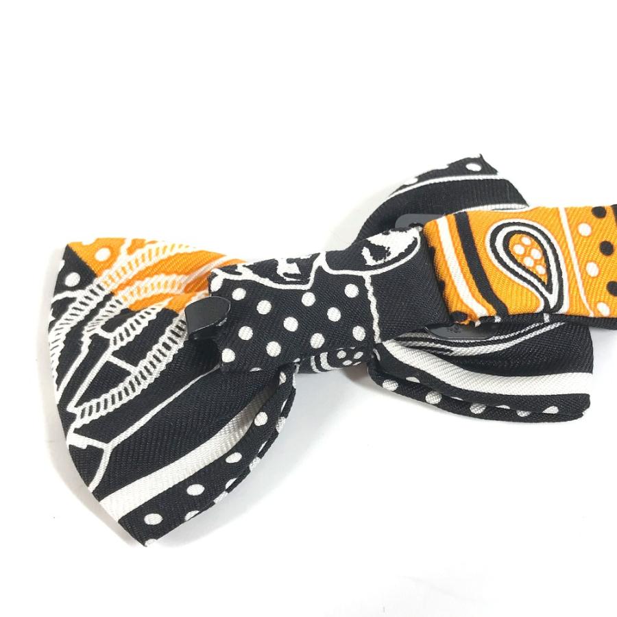 未使用 HERMES エルメス ヌーパピヨン アクセサリー ネクタイ リボン りぼん 蝶ネクタイ オレンジ メンズ【中古】 | HERMES | 05