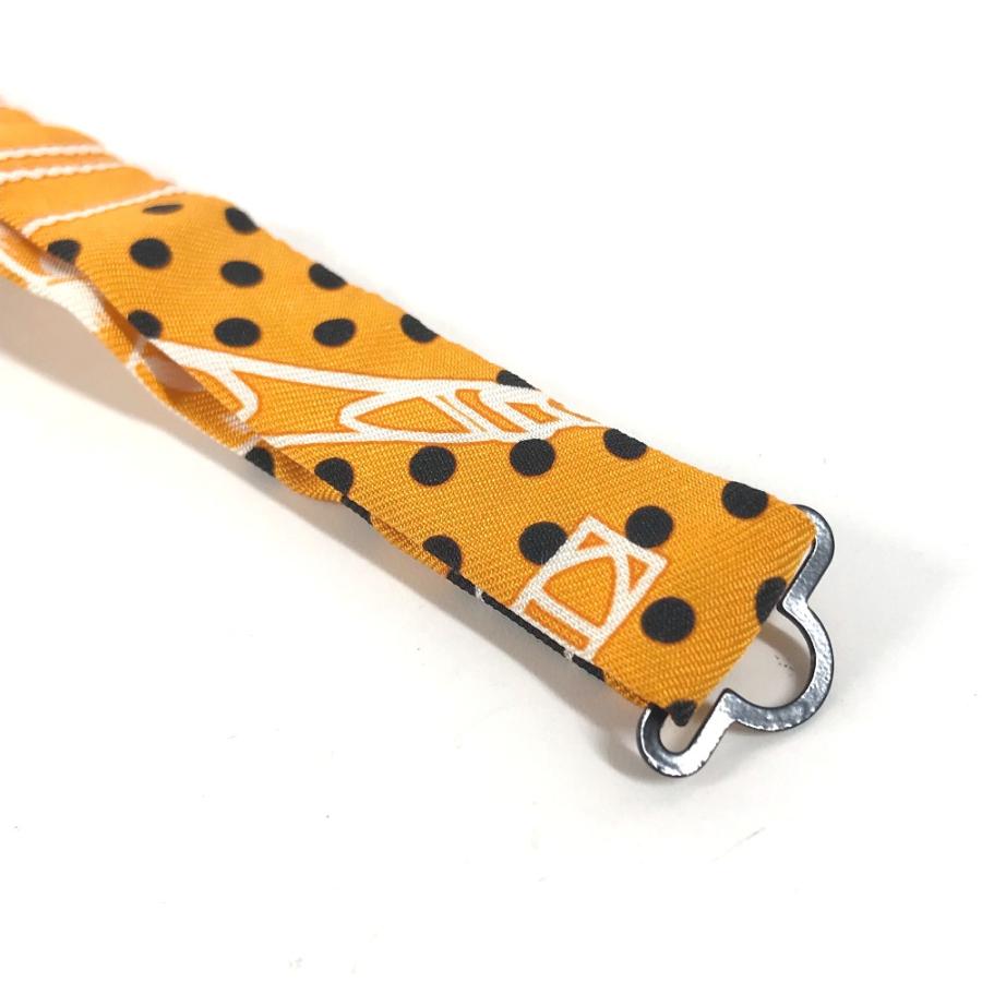 未使用 HERMES エルメス ヌーパピヨン アクセサリー ネクタイ リボン りぼん 蝶ネクタイ オレンジ メンズ【中古】 | HERMES | 07