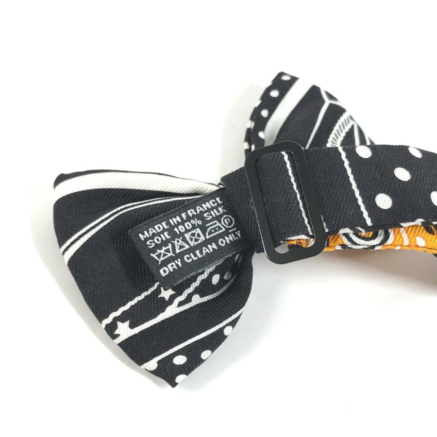未使用 HERMES エルメス ヌーパピヨン アクセサリー ネクタイ リボン りぼん 蝶ネクタイ オレンジ メンズ【中古】 | HERMES | 08