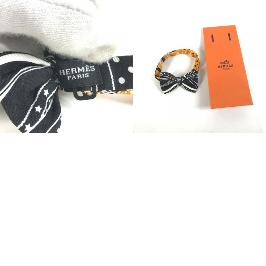 未使用 HERMES エルメス ヌーパピヨン アクセサリー ネクタイ リボン りぼん 蝶ネクタイ オレンジ メンズ【中古】 | HERMES | 09