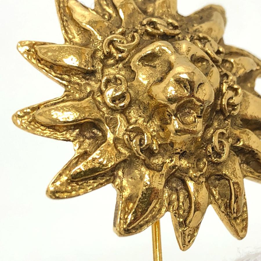 CHANEL シャネル ライオン ブローチ レディース ヴィンテージ ゴールド