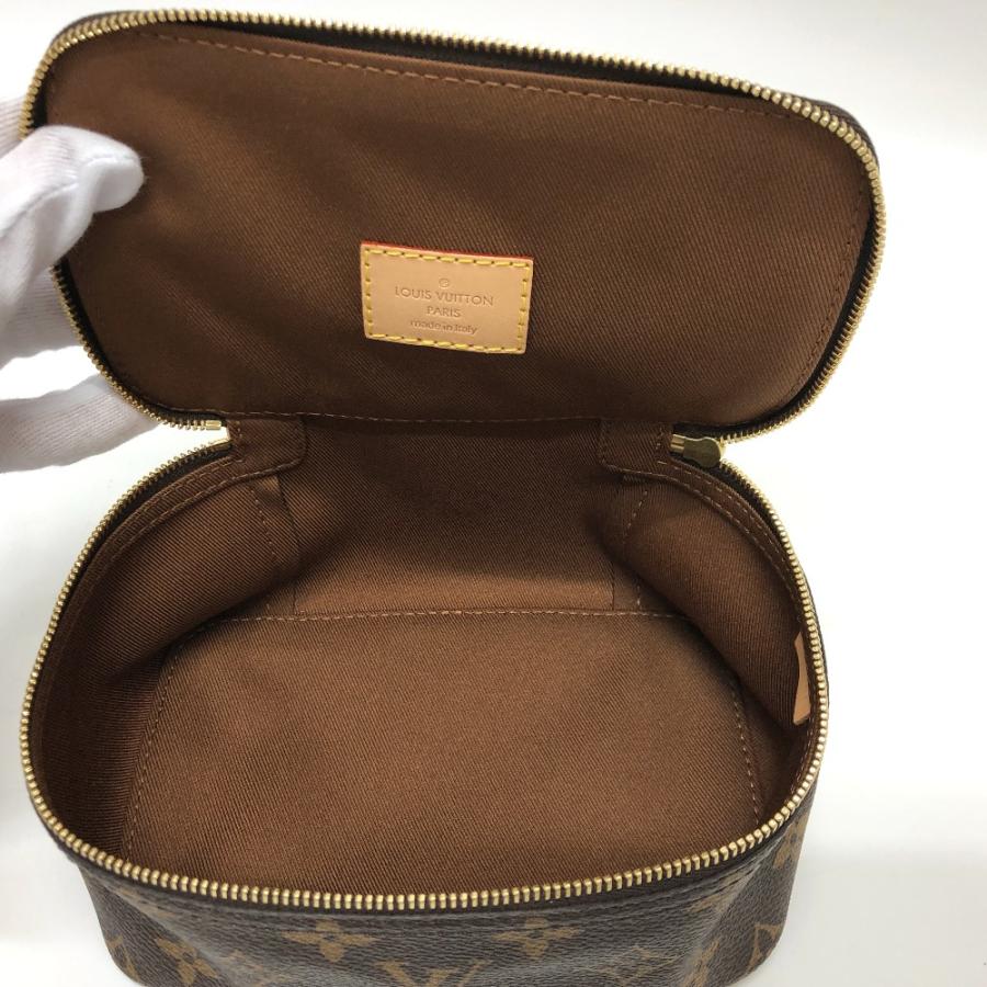 未使用 LOUIS VUITTON ルイヴィトン M43688 キューブ・ドゥ・ランジュモン PM モノグラム 化粧ポーチ ブラウン レディース【中古】_6