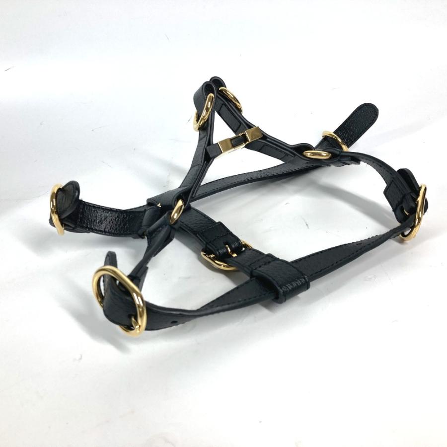 GUCCI グッチ 692963 スモール ペット ハーネス 犬 グッズ お散歩 ワンちゃん ドッグ DOG GG 雑貨 ブラック ユニセックス【中古】 | GUCCI | 03