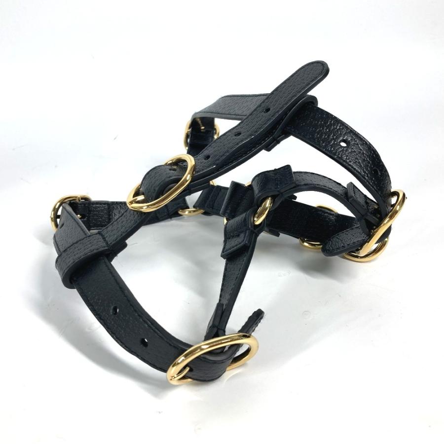 GUCCI グッチ 692963 スモール ペット ハーネス 犬 グッズ お散歩 ワンちゃん ドッグ DOG GG 雑貨 ブラック ユニセックス【中古】 | GUCCI | 05