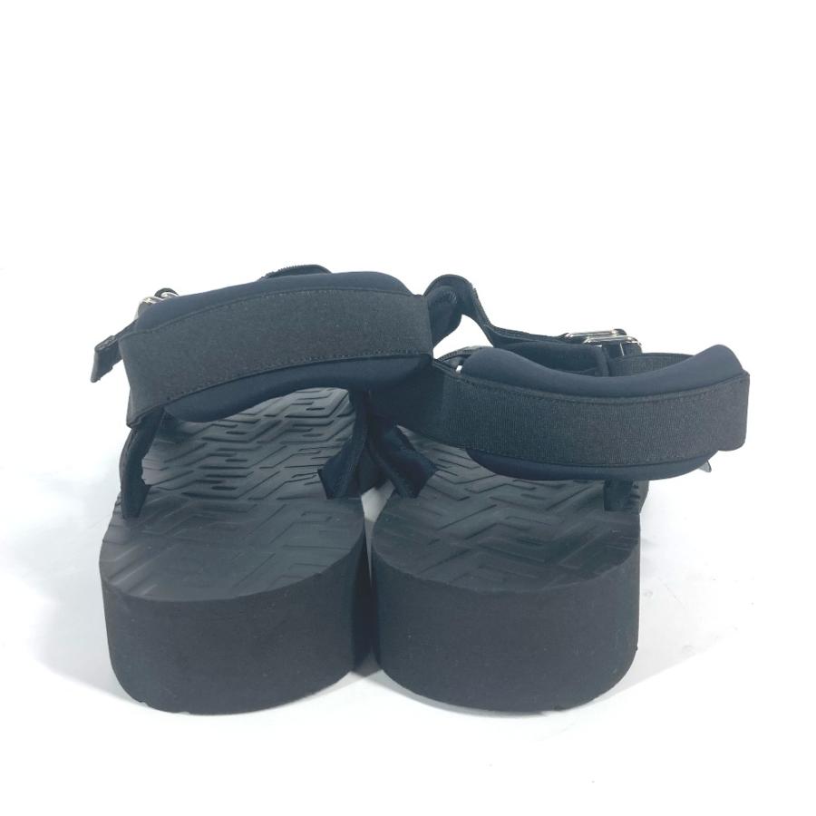 FENDI フェンディ 7X1377 ズッカ 靴 シューズ ベルト ストラップ サンダル ブラック メンズ【中古】 | FENDI | 02