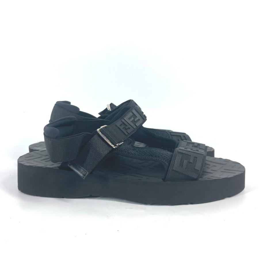 FENDI フェンディ 7X1377 ズッカ 靴 シューズ ベルト ストラップ サンダル ブラック メンズ【中古】 | FENDI | 03