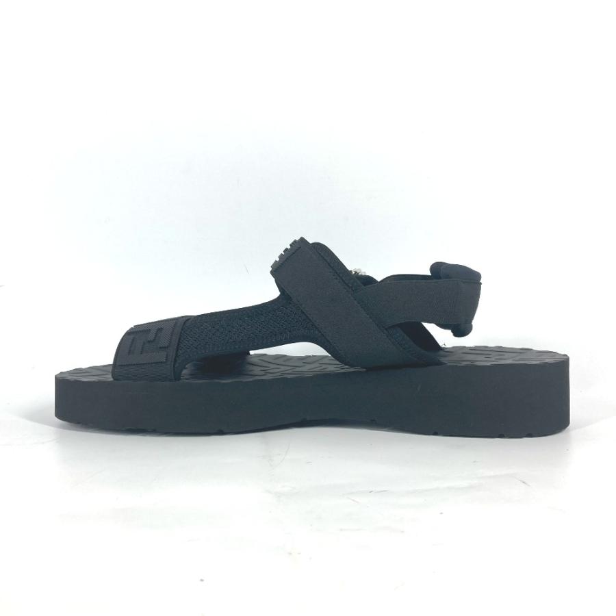 FENDI フェンディ 7X1377 ズッカ 靴 シューズ ベルト ストラップ サンダル ブラック メンズ【中古】 | FENDI | 05