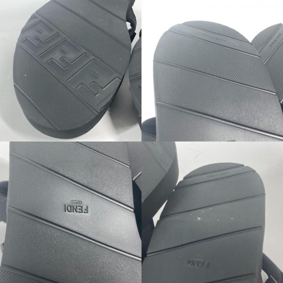 FENDI フェンディ 7X1377 ズッカ 靴 シューズ ベルト ストラップ サンダル ブラック メンズ【中古】 | FENDI | 09