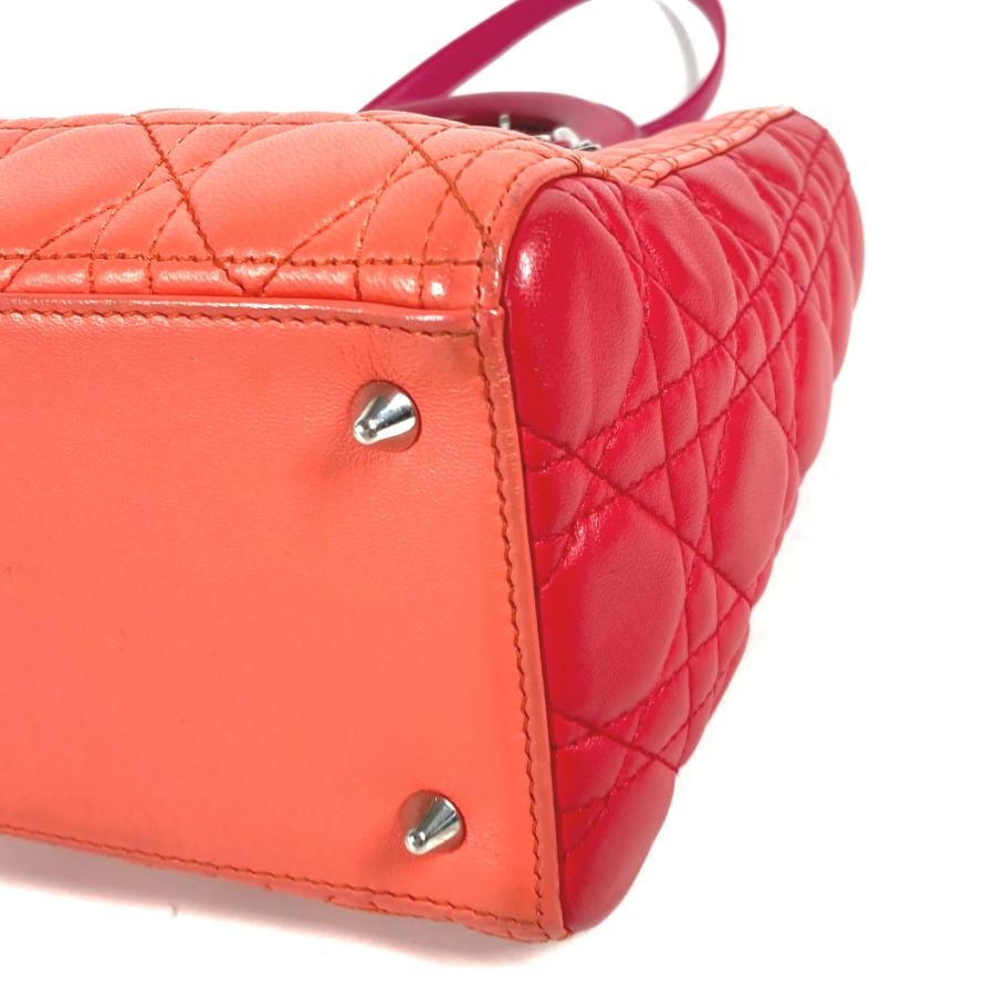 Dior ディオール レディディオール Ladydior トートバッグ カバン ショルダーバッグ 2WAYバッグ トリコロールカラー ピンク【中古】 |  | 04