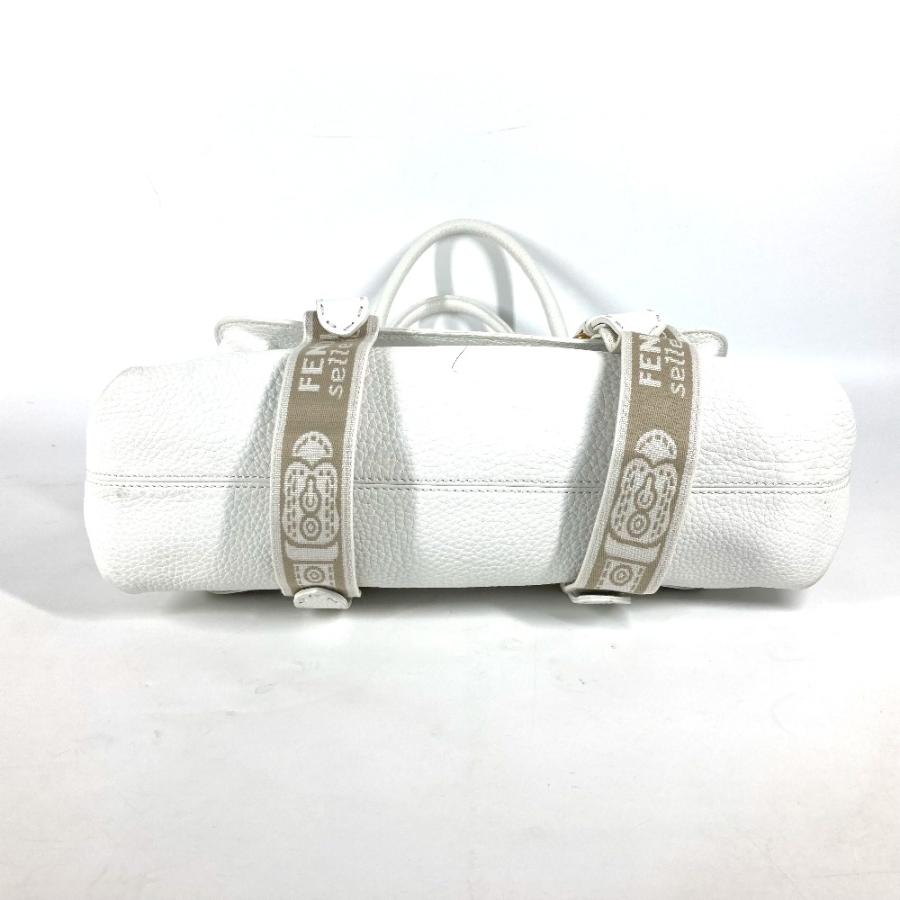 FENDI フェンディ 8BN167 セレリア ロゴ カバン 肩掛け トートバッグ 馬  ショルダーバッグ ホワイト レディース【中古】 | FENDI | 04