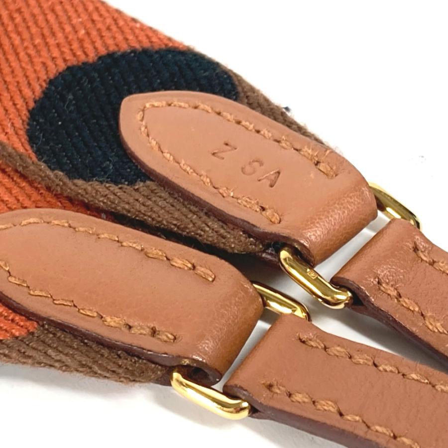 未使用 HERMES エルメス バンドリエール サングル フリッパーボール 25mm ショルダーストラップ オレンジ レディース【中古】 | HERMES | 02