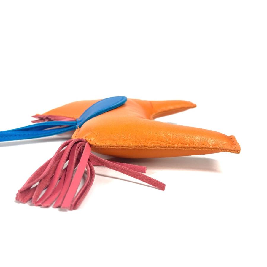 美品 HERMES エルメス ロデオGM キーホルダー バッグチャーム チャーム ブルー レディース【中古】 | HERMES | 03