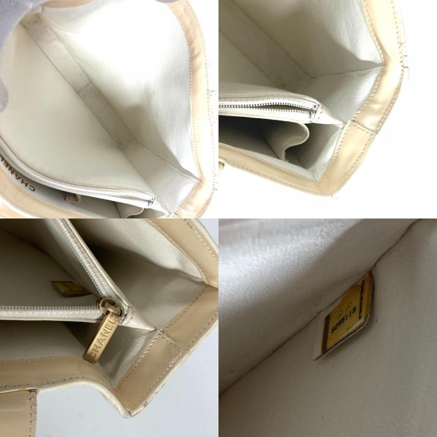 CHANEL シャネル ロゴ カバン 肩掛け トートバッグ ショルダーバッグ アイボリー系 レディース【中古】 | CHANEL | 08