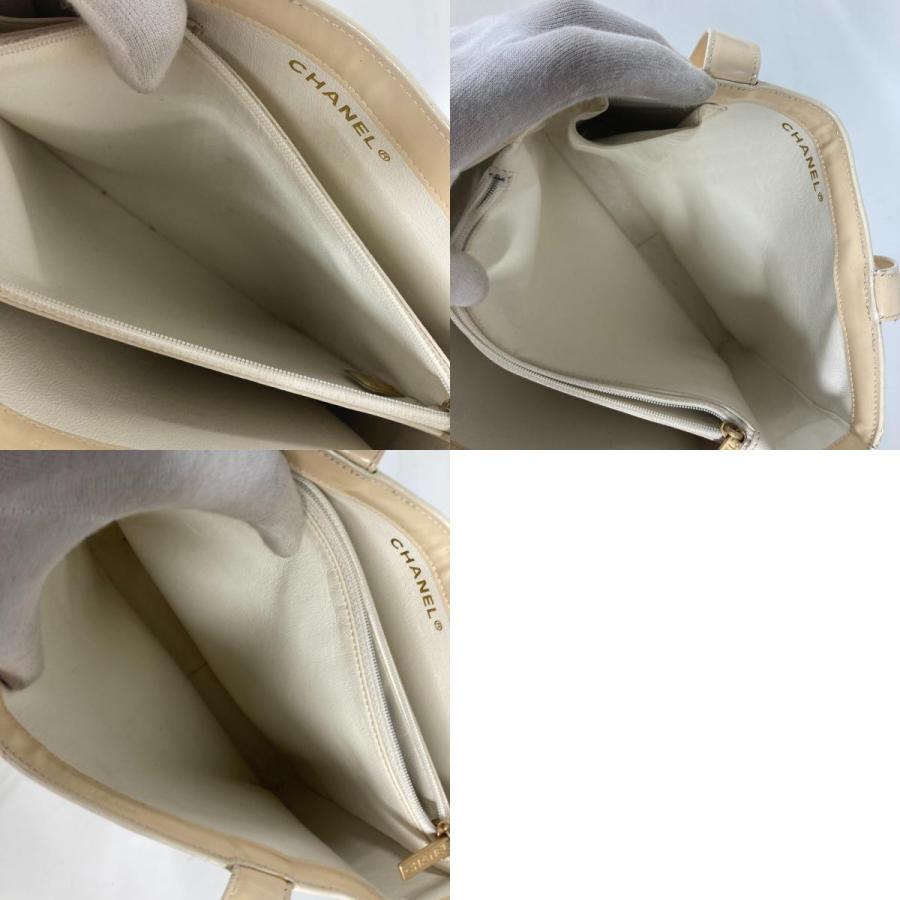 CHANEL シャネル ロゴ カバン 肩掛け トートバッグ ショルダーバッグ アイボリー系 レディース【中古】 | CHANEL | 09