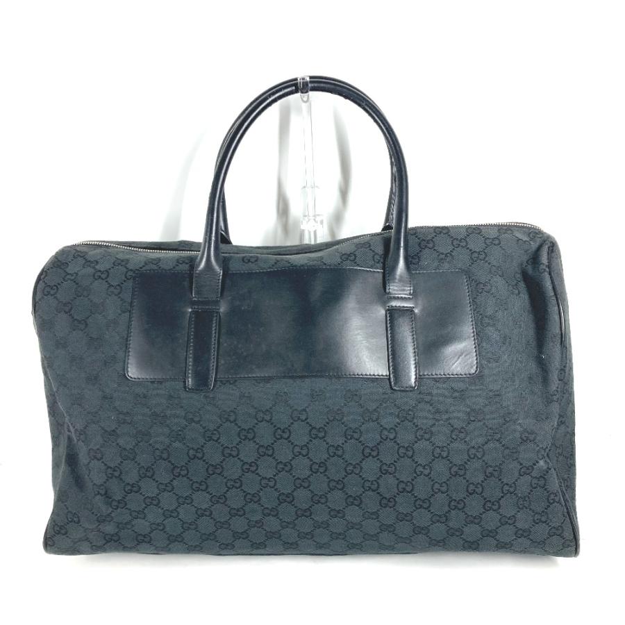 GUCCI グッチ ボストンバッグ ブラック ナイロン×レザー GUCCI（グッチ） 28897 GG ロゴ トラベルバッグ カバン ハンドバッグ