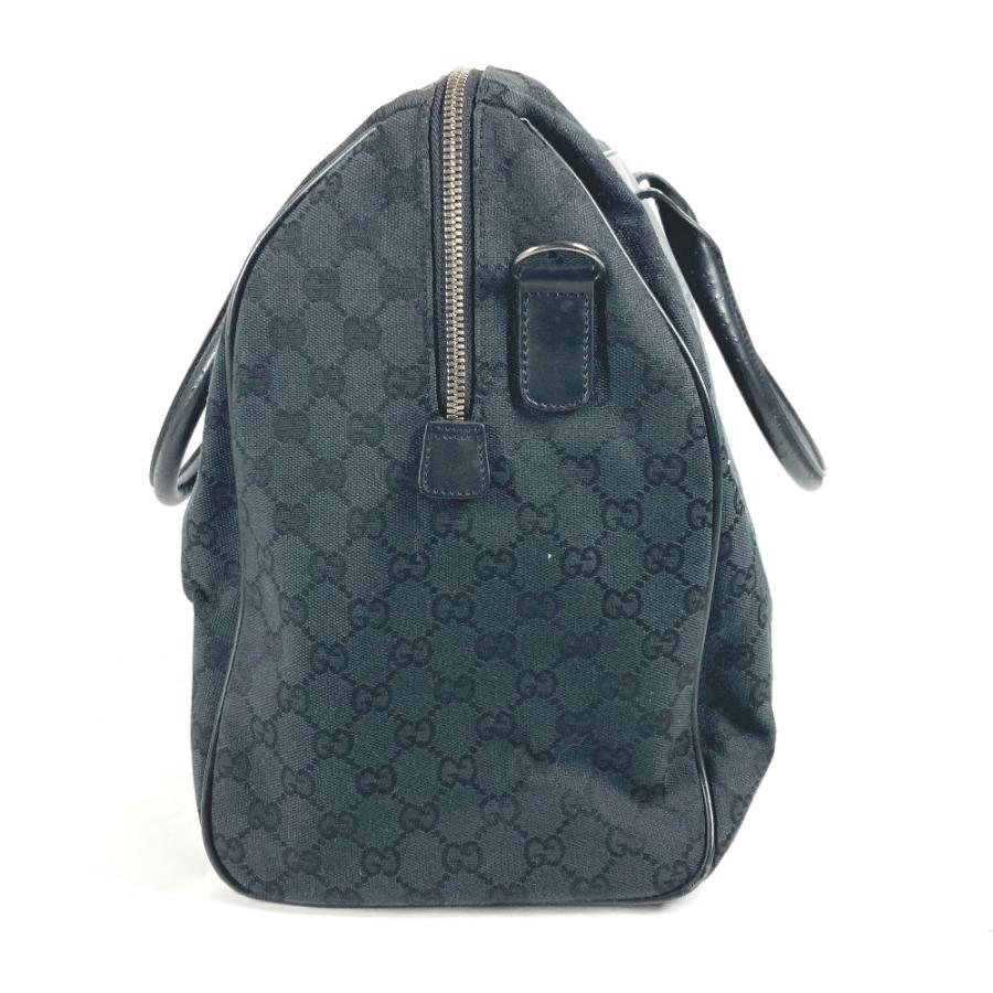 GUCCI グッチ ボストンバッグ ブラック ナイロン×レザー GUCCI（グッチ） 28897 GG ロゴ トラベルバッグ カバン ハンドバッグ
