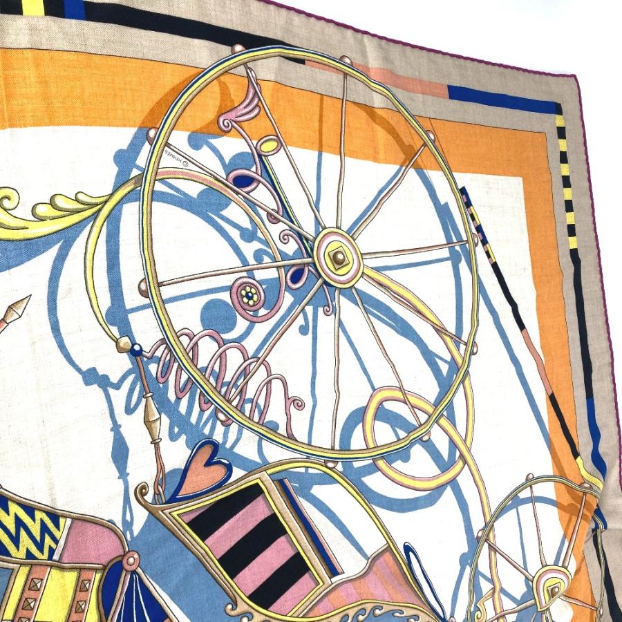 HERMES（エルメス） 美品 VOITURES EN EQUILIBRE 精巧な馬車 大判