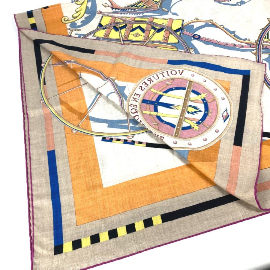 HERMES（エルメス） 美品 VOITURES EN EQUILIBRE 精巧な馬車 大判