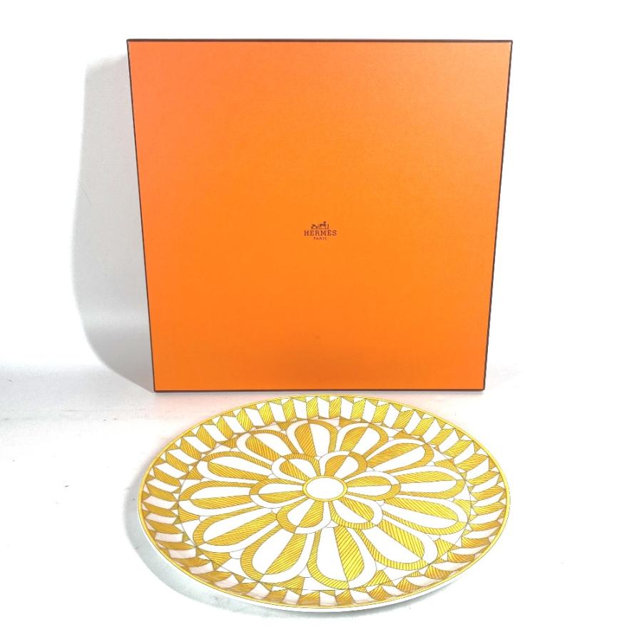 未使用 HERMES エルメス タルトプラッター 〈ソレイユ・ドゥ・エルメス〉 皿  プレート 食器 32cm お皿 イエロー メンズ【中古】 | HERMES | 06