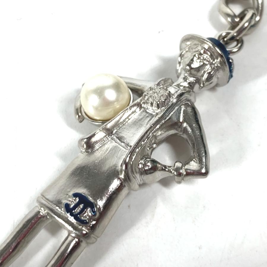 CHANEL シャネル ココドール ココシャネル カメリア フェイクパール バッグチャーム ネックレス ペンダントトップ キーホルダー 【中古】 | CHANEL | 06