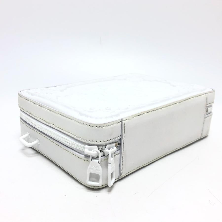 未使用 LOUIS VUITTON ルイヴィトン M21833 ソフトトランク 斜め掛け ボックスバッグ LVオーナメント  ショルダーバッグ ホワイト 【中古】 | LOUIS VUITTON | 04