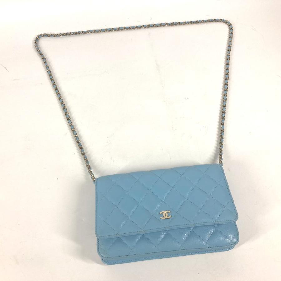 CHANEL シャネル AP0250 マトラッセ タイムレスクラシック チェーンウォレット カバン 長財布 ショルダーバッグ ライトブルー【中古】 | CHANEL | 05