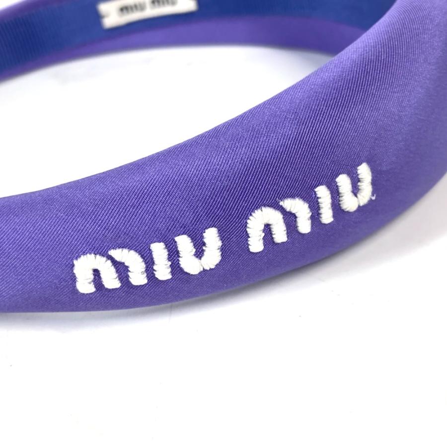 miu miu（ミュウミュウ） 未使用 ロゴ ヘアバンド ヘッドバンド ヘア