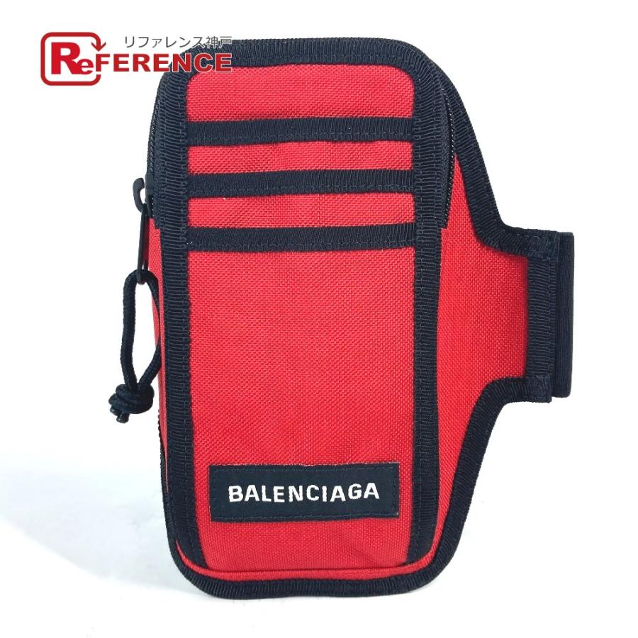 未使用 BALENCIAGA バレンシアガ 6559472  ロゴ ブレスレット アームウォーマー フォンホルダー ポーチ【中古】 | BALENCIAGA