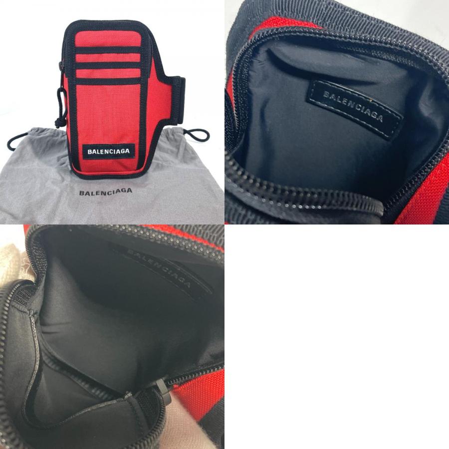 未使用 BALENCIAGA バレンシアガ 6559472  ロゴ ブレスレット アームウォーマー フォンホルダー ポーチ【中古】 | BALENCIAGA | 09