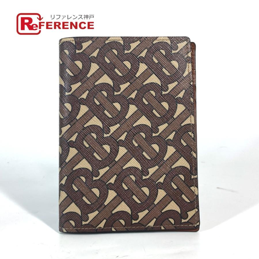 美品 BURBERRY バーバリー TBロゴ パスポートカバー パスポートケース ブラウン レディース【中古】 | BURBERRY