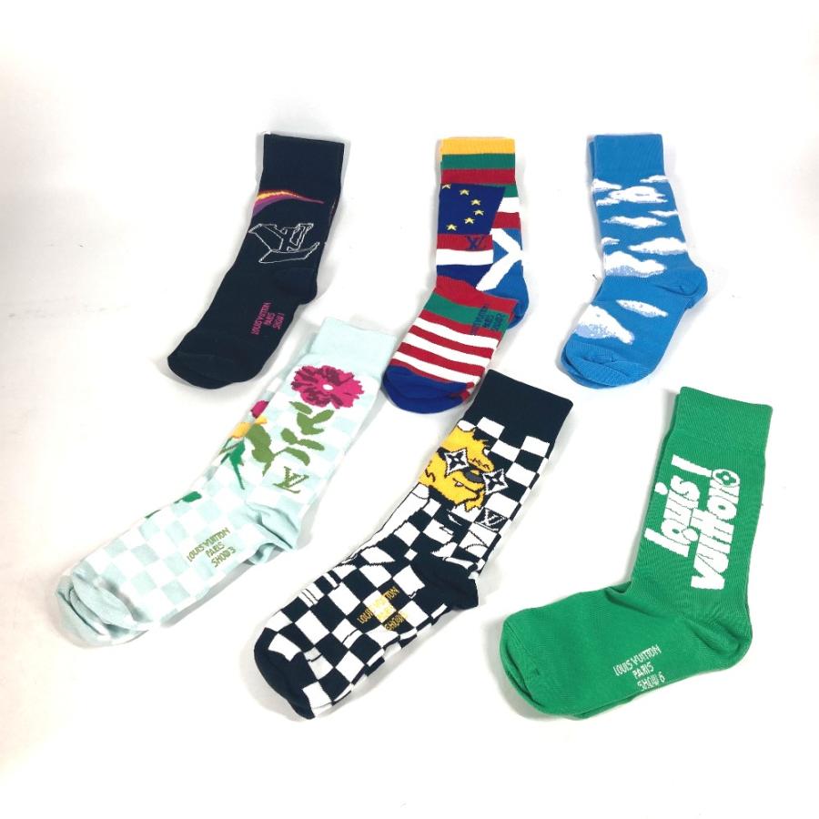 未使用 LOUIS VUITTON ルイヴィトン  MP3137 ショセット セットアーカイブ 6足 靴下 マルチカラー メンズ【中古】 | LOUIS VUITTON | 06