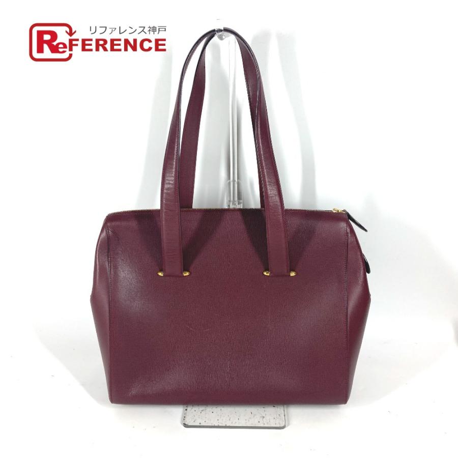 CARTIER カルティエ マストライン トートバッグ 肩掛け カバン ショルダーバッグ ワインレッド ユニセックス【中古】 | Cartier