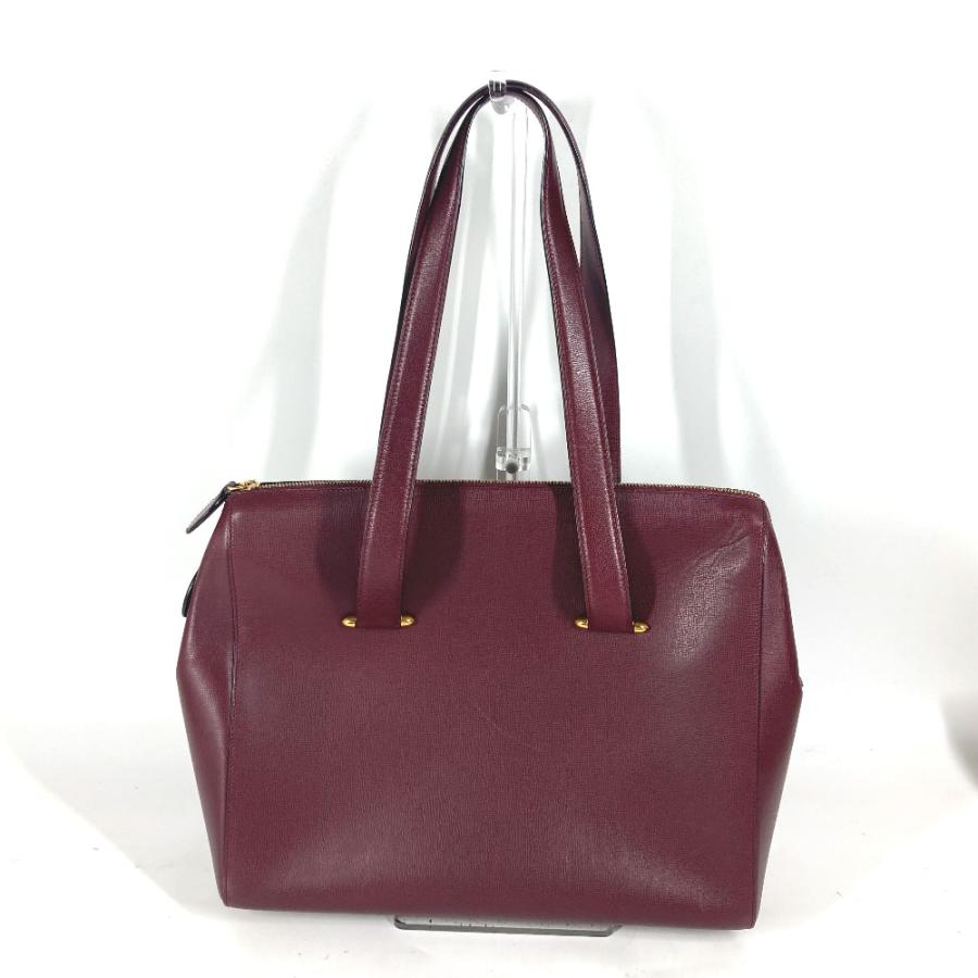 CARTIER カルティエ マストライン トートバッグ 肩掛け カバン ショルダーバッグ ワインレッド ユニセックス【中古】 | Cartier | 01