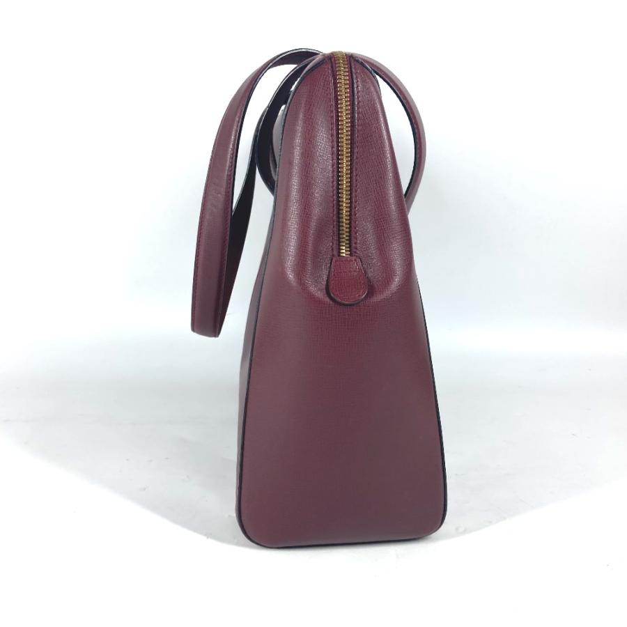 CARTIER カルティエ マストライン トートバッグ 肩掛け カバン ショルダーバッグ ワインレッド ユニセックス【中古】 | Cartier | 03