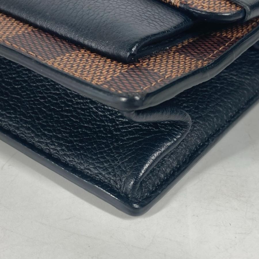 LOUIS VUITTON ルイヴィトン N60221 ポルトフォイユ・ヴァヴァン  チェーンウォレット ショルダーバッグ 斜め掛け ダミエ 長財布【中古】の画像