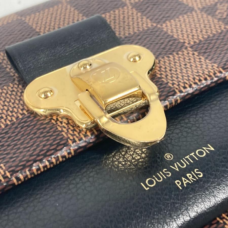 LOUIS VUITTON ルイヴィトン N60221 ポルトフォイユ・ヴァヴァン  チェーンウォレット ショルダーバッグ 斜め掛け ダミエ 長財布【中古】の画像