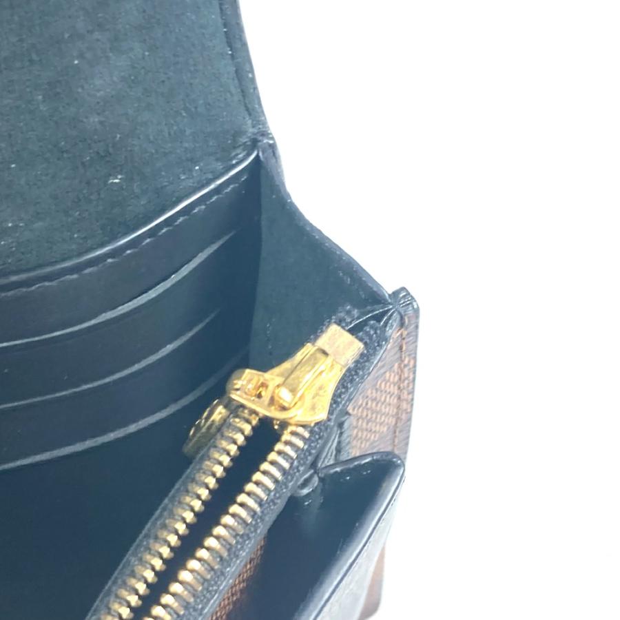 LOUIS VUITTON ルイヴィトン N60221 ポルトフォイユ・ヴァヴァン  チェーンウォレット ショルダーバッグ 斜め掛け ダミエ 長財布【中古】の画像