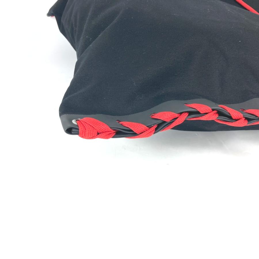 クリスチャンルブタン Christian Louboutin カバレース CABALACE 3195149 カバン トートバッグ  シューレース 縦型 バイカラー ショルダーバッグ キャンバス ブラック 未使用 Christian Louboutin（クリスチャンルブタン） 未使用 3195149
