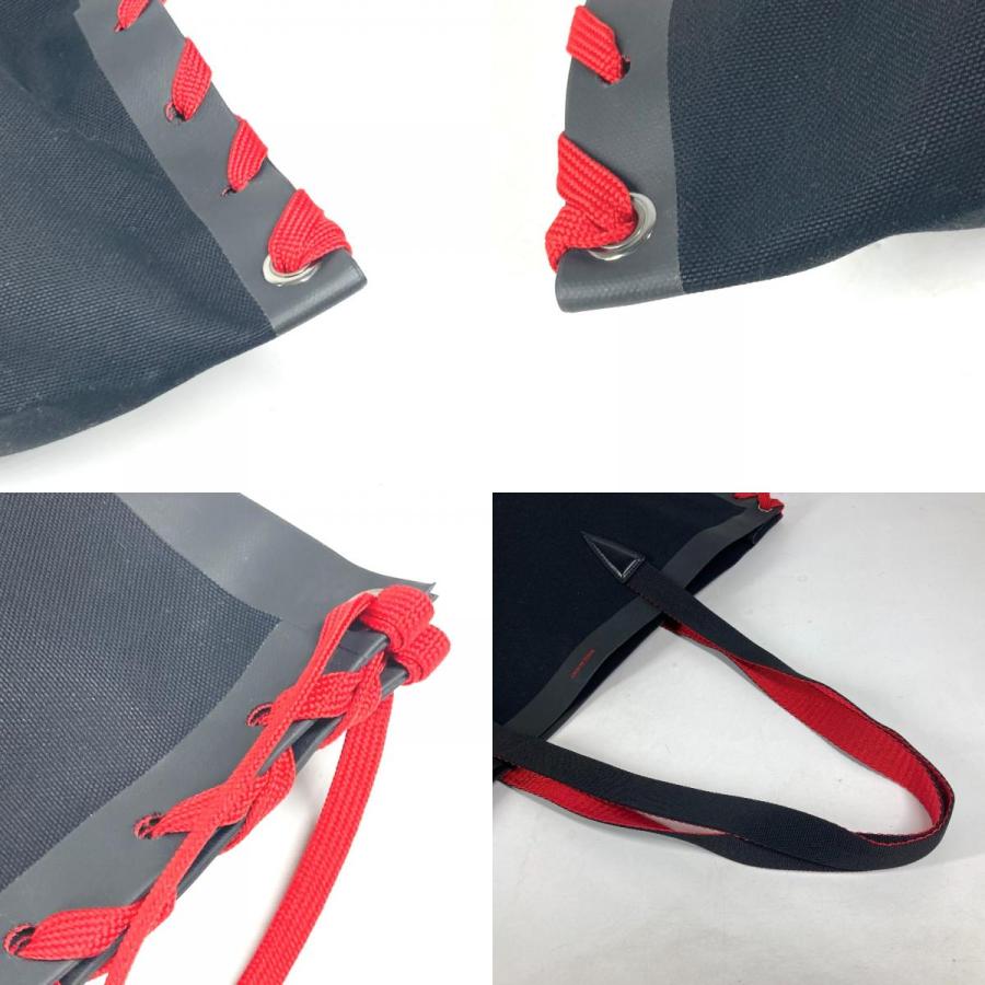 クリスチャンルブタン Christian Louboutin カバレース CABALACE 3195149 カバン トートバッグ  シューレース 縦型 バイカラー ショルダーバッグ キャンバス ブラック 未使用 Christian Louboutin（クリスチャンルブタン） 未使用 3195149