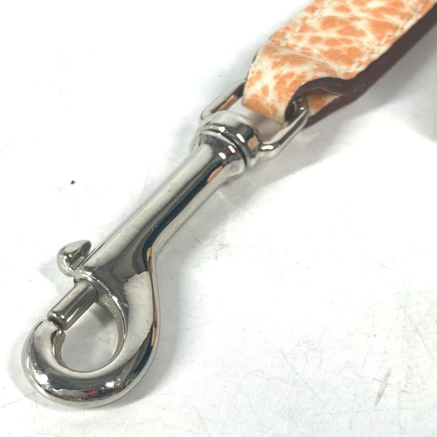 HERMES エルメス ドッグリード ダルメシアン ペット 犬 ドッグ リード オレンジ ユニセックス【中古】 | HERMES | 01