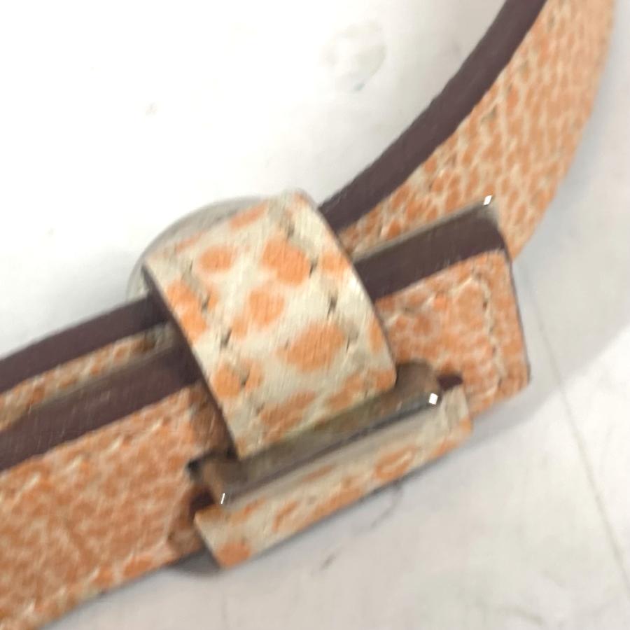 HERMES エルメス ドッグリード ダルメシアン ペット 犬 ドッグ リード オレンジ ユニセックス【中古】 | HERMES | 07