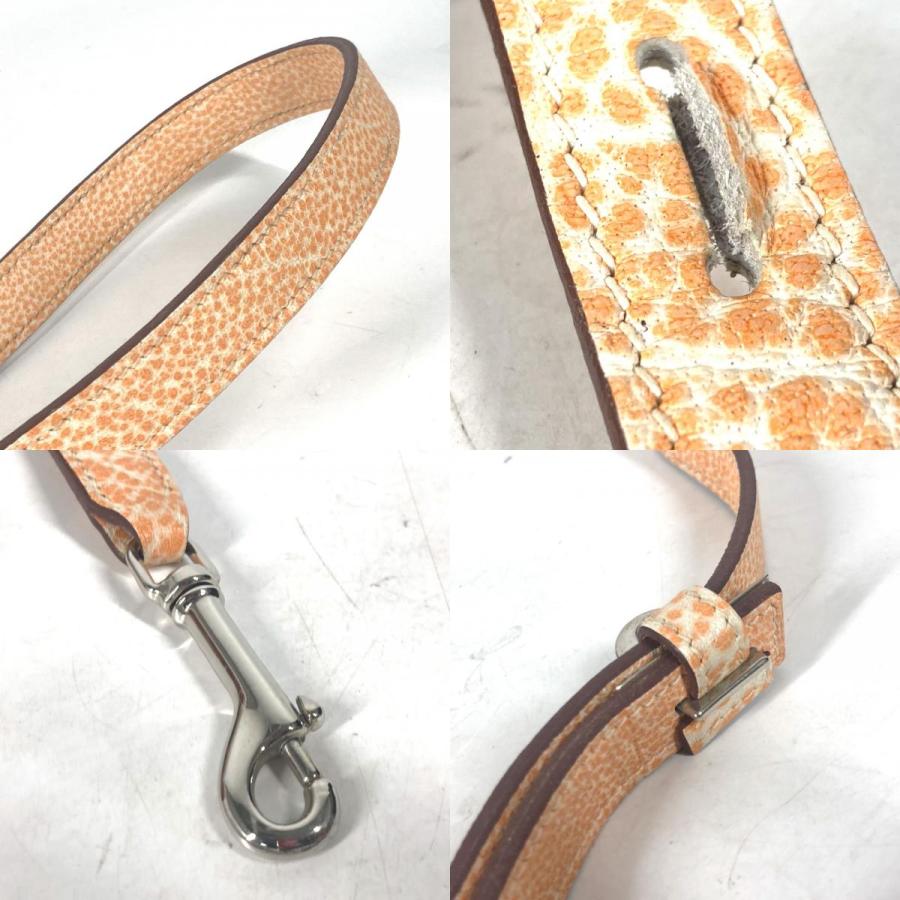 HERMES エルメス ドッグリード ダルメシアン ペット 犬 ドッグ リード オレンジ ユニセックス【中古】 | HERMES | 08