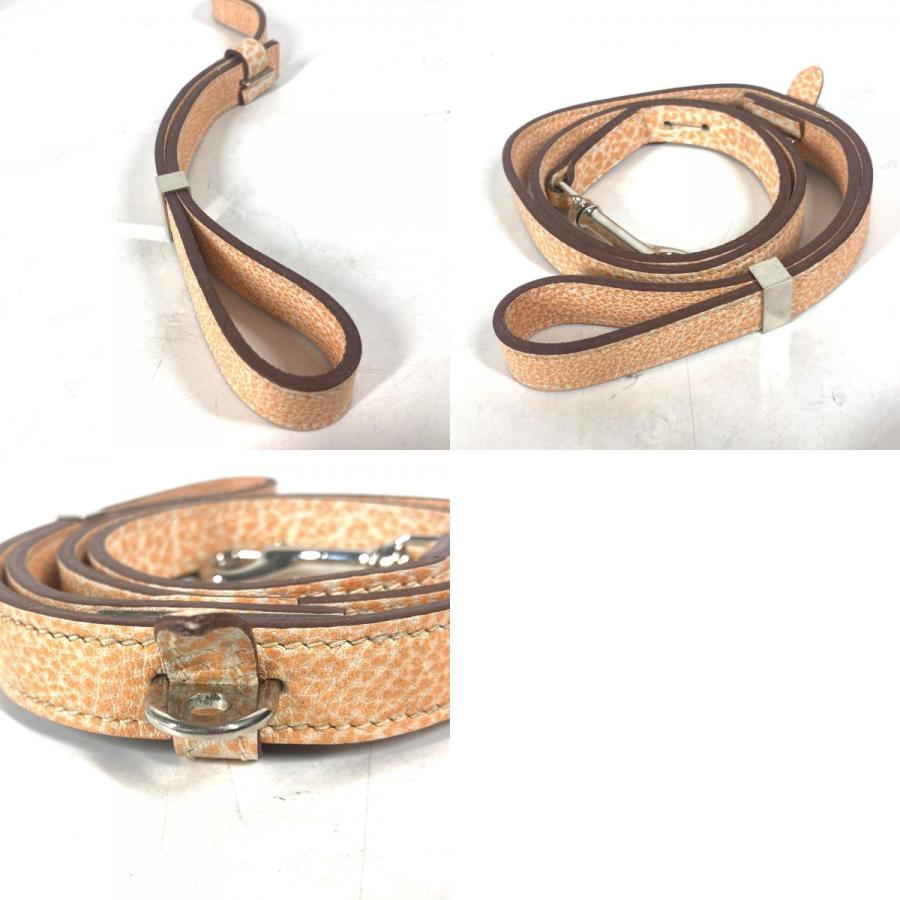HERMES エルメス ドッグリード ダルメシアン ペット 犬 ドッグ リード オレンジ ユニセックス【中古】 | HERMES | 09