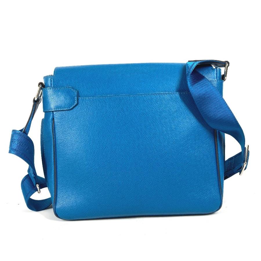 LOUIS VUITTON ルイヴィトン M32823 ロマンPM フラップ 斜め掛け メッセンジャーバッグ カバン タイガ ショルダーバッグ ブルー ユニセックス【中古】 | LOUIS VUITTON | 01