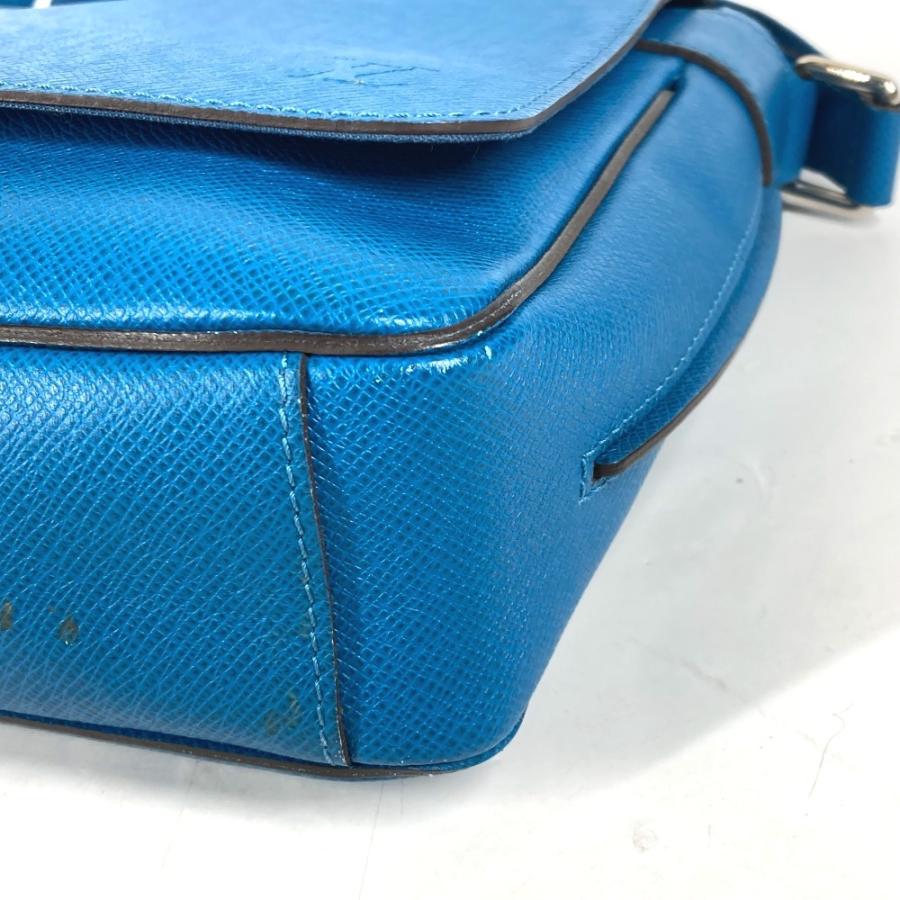 LOUIS VUITTON ルイヴィトン M32823 ロマンPM フラップ 斜め掛け メッセンジャーバッグ カバン タイガ ショルダーバッグ ブルー ユニセックス【中古】 | LOUIS VUITTON | 05
