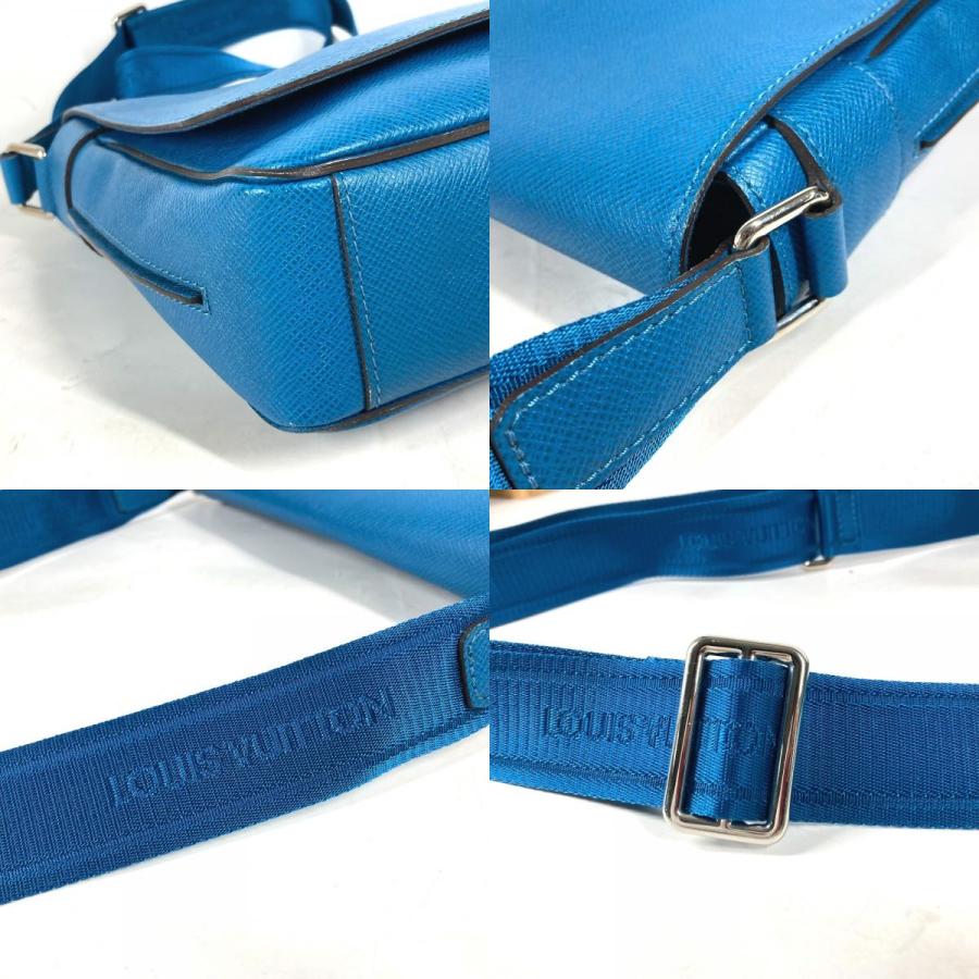 LOUIS VUITTON ルイヴィトン M32823 ロマンPM フラップ 斜め掛け メッセンジャーバッグ カバン タイガ ショルダーバッグ ブルー ユニセックス【中古】 | LOUIS VUITTON | 07