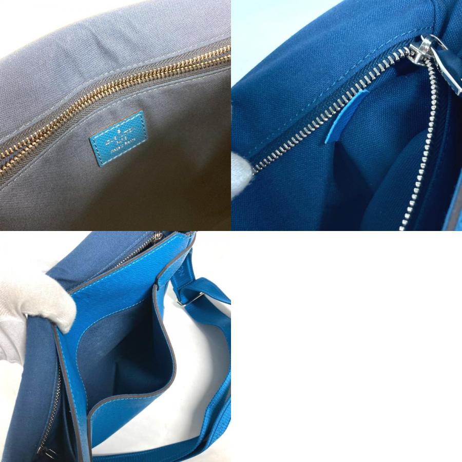 LOUIS VUITTON ルイヴィトン M32823 ロマンPM フラップ 斜め掛け メッセンジャーバッグ カバン タイガ ショルダーバッグ ブルー ユニセックス【中古】 | LOUIS VUITTON | 09